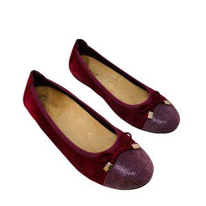 Vionic Minna 7 Burgundy Suede Slip On Shoes Comfort Walking Wine Red Cap Toe
